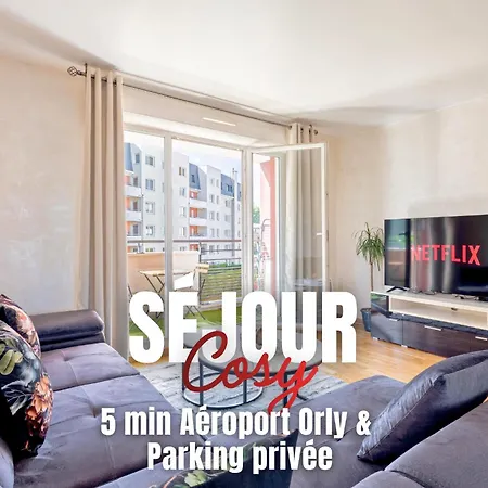 Sejour Cosy - 5 Min Aeroport - Parking Privee & Terrasse